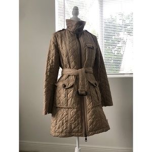 Burberry Brit Tan Beige Quilted Jacket